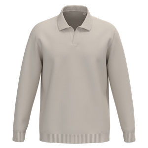 Men's Jumper With Polo Collar, miniatyr 1